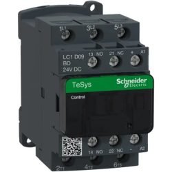 Schneider-Electric-LC1D09BD-Contactor-LC1D_-Non-Reversing_-3P_-1NO1NC_-9A_-24-VDC_-TeSys-Deca-Series